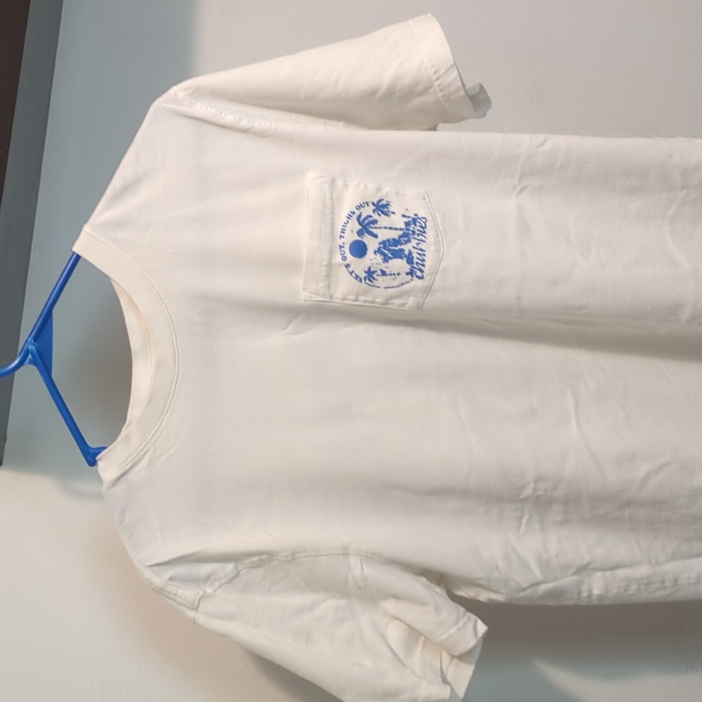 Chubbies white pocket t shirt medium